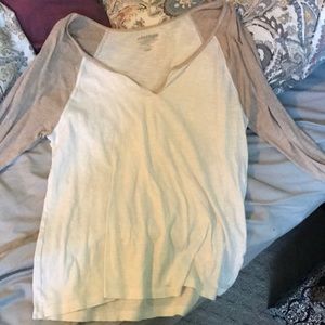 Old navy vintage baseball sleeve tshirt